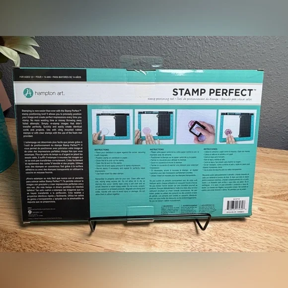 Stamp Perfect Tool - Teal and Black - Picture 2 of 4